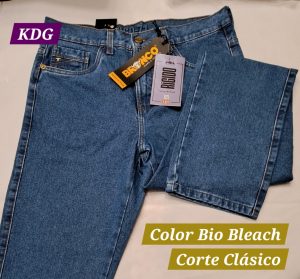 19016001bio32 Bio Bleach - t32 - Jeans Baretta - Bronco Corte Clásico