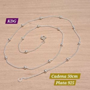 PACB-035-50	Cadena Pancer 035 C/Bola - Plata 925 - 50cm