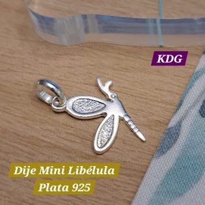 D-016 Dije Mini Libélula Plata 925