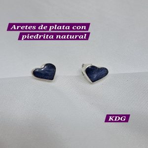 ag-api-az-01	Arete piedra Azul Corazón - plata 950