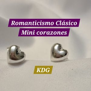 ag-arco-01 Arete mini Corazón bomba - plata 950