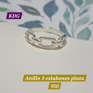 ag-anes-01 Anillo eslabones Talla 9 - plata 950