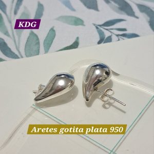 ag-argo-01 Arete  Gota - plata 950