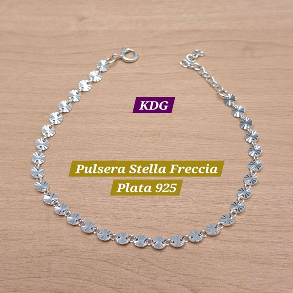 SFR-002-18	Pulsera Stella Freccia Plata 925 - 18cm + 2cm