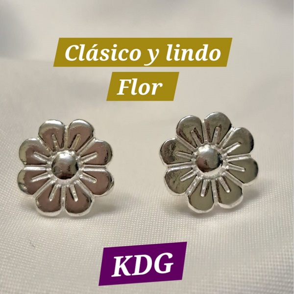 ag-artf-01 Arete mini flor - plata 950