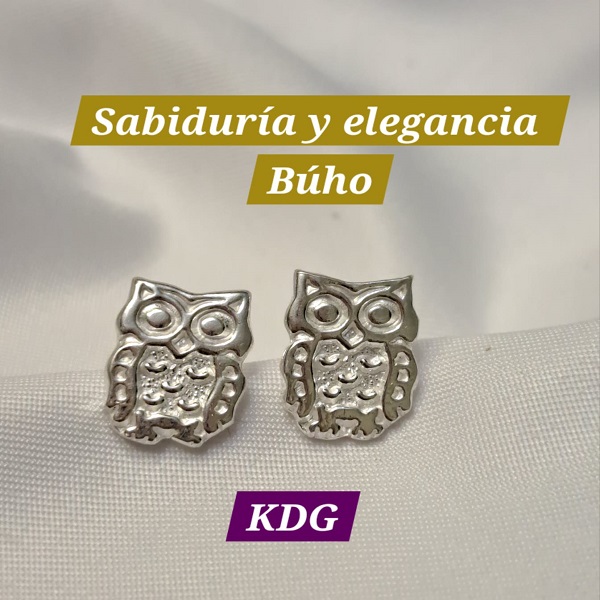ag-buh-01 Arete Mini Búho - Plata 950