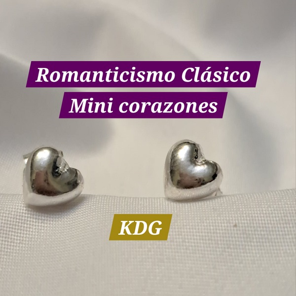 ag-arco-01 Arete mini Corazón bomba - plata 950