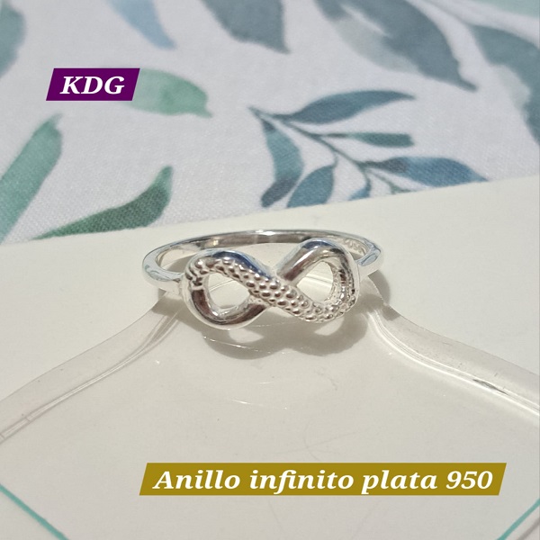ag-anif-01 Anillo Infinito Talla 9 - plata 950