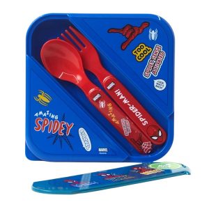 TNSWSP1485939 Titanio - SW - SP - Sandwichera 850ML Con Cubiertos Spiderman