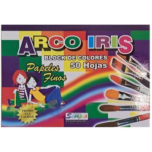 Bl-scorpioA4x50 Block Scorpio A4 Arco Iris x 50