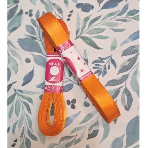 cint-sat-nar Cinta Satinada Naranja de 1.5" x 10mts