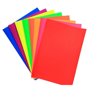 PBAIDA Papel Bond A4 Arco Iris colores al azar x 50unid