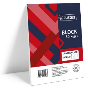 BLJA4 Block Justus Cuadriculado A4 x 50 hojas