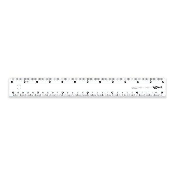 RM30 Regla Maped Classic x 30 cm transparente