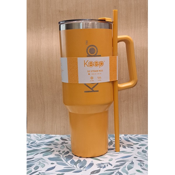 KPBT1427332-am Titanio - Keep - BT - Mug Térmico Keep 40 oz Amarillo