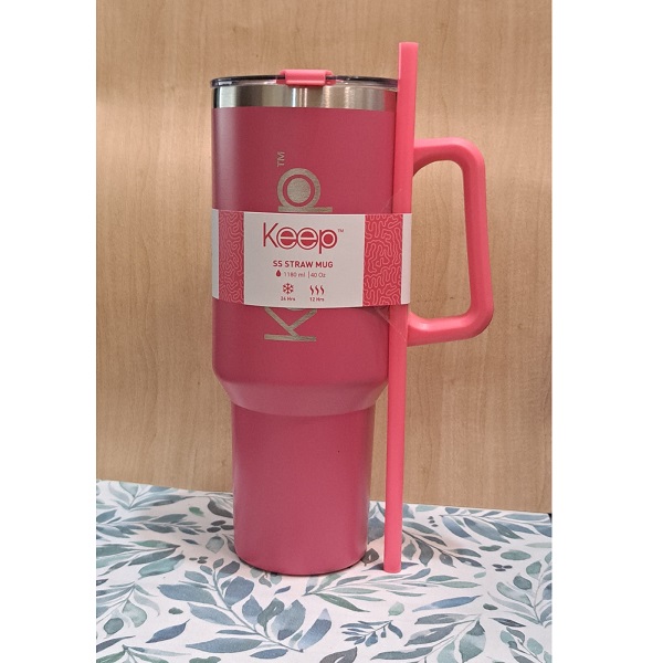KPBT1427328-ro Titanio - Keep - BT - Mug Térmico Keep 40 oz Rosa