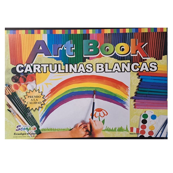 BCB1 Block Scorpio A3 Cartulina Blanca x16