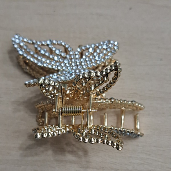 GMM-02	Ganchos Metálicos modelo Mariposa dorado - Imagen 2