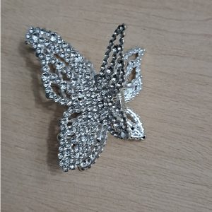 GMM-01 Ganchos Metálicos modelo Mariposa plateado
