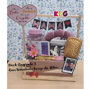 Mom-5 Pack Engríete 1 - Jaba de madera decorada - Consultar Stock