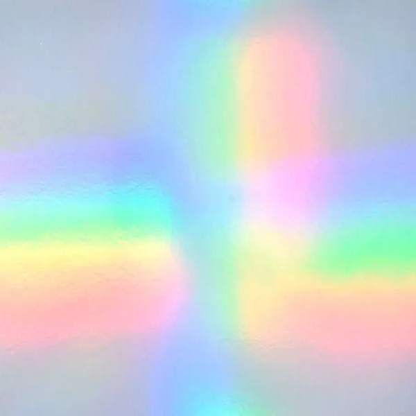 IR-8001 	Cartulina de 230 GSM Espejo Holográfico Arcoiris Iridiscente 70x100 cm