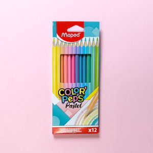 CMPx12 Colores Maped Pastel Color Peps Caja 12 Und